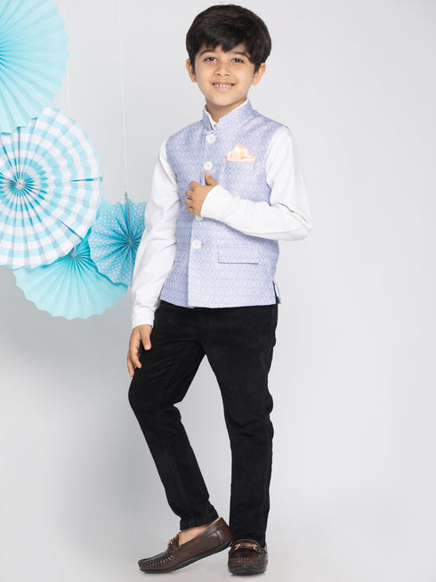 Boy's Lavender Nehru Jacket